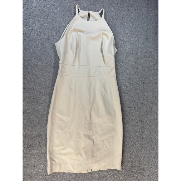 Banana Republic Dress Sleeveless Jumper Knee Length Career Classic Beige Size 6 - Picture 1 of 9
